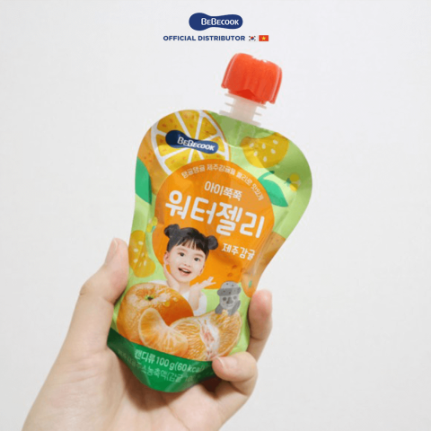 Nước Ép Trái Cây Hàn Quốc BEBECOOK - LUSOL - PORORO- Thạch Nước Vị Quýt BeBecook