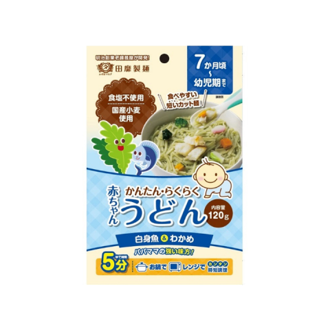 Mì Akachan Cá- Tảo Bẹ Ăn Dặm Không Muối 100g- Dành Cho Bé Từ 7M+  