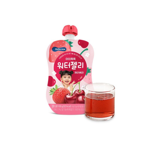 Nước Ép Trái Cây Hàn Quốc BEBECOOK - LUSOL - PORORO- Thạch Nước Vị Dâu Tây, Cherry BeBecook