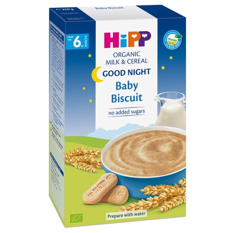BỘT ĂN DẶM HIPP ORGANIC VỊ SỮA BÍCH QUY CHO NHŨ NHI
