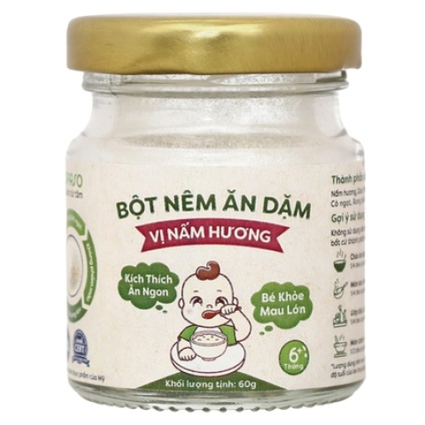 Bột nêm ăn dặm Anpaso vị nấm hương 60g