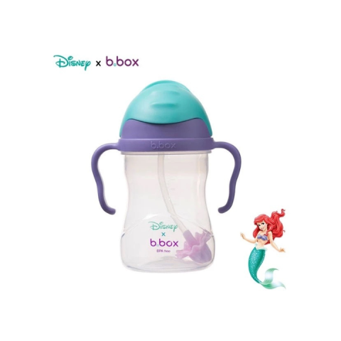 Bình Nước B.BOX 360 Độ Disney - Ariel Có Van Chống Sặc Có Tay Cầm Cho Bé Tập Uống Nước - Thể Tích 240ml