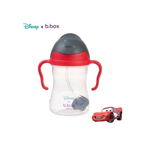 Bình Nước B.BOX 360 Độ Disney - McQueen Có Van Chống Sặc Có Tay Cầm Cho Bé Tập Uống Nước - Thể Tích 240ml