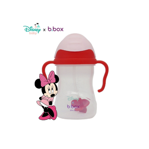 Bình Nước B.BOX 360 Độ Disney - Minnie Có Van Chống Sặc Có Tay Cầm Cho Bé Tập Uống Nước - Thể Tích 240ml