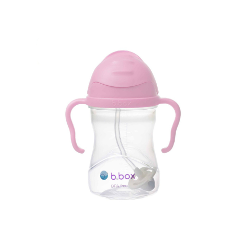 Bình Nước B.BOX 360 Độ Hồng Phấn Có Van Chống Sặc Có Tay Cầm Cho Bé Tập Uống Nước - Thể Tích 240ml