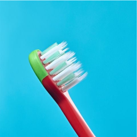 Bàn Chải Đánh Răng FLOSSBRUSH BRUSH- BABY UK Có Đế Hít Tiện Lợi - Chăm Sóc Răng Miệng Cho Bé 3-6 Tuổi - Hình Khủng Long DEX