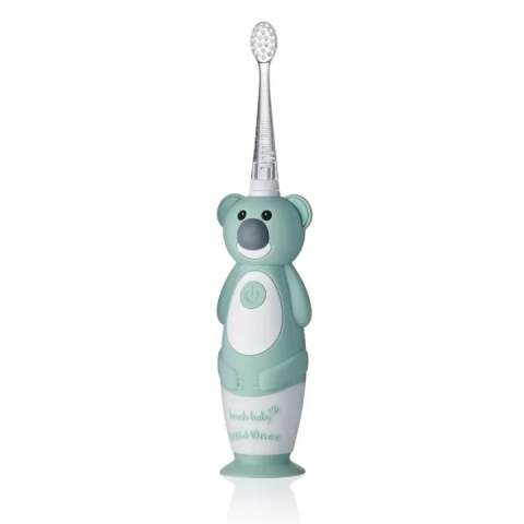 Bàn Chải Điện Sóng Âm WildOnes BRUSH-BABY UK - 2 Chế Độ Làm Sạch Răng - Hình Koala Xanh Lá 36m+