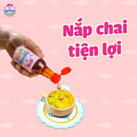 Nước Mắm LÊ GIA Giảm Mặn Cho Bé Ăn Dặm Chiết Xuất Cá Cơm Chai Nhỏ 60ml