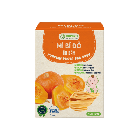 Mì Ăn Dặm ANPASO - Hộp 120g - Vị Bí Đỏ- Cho Bé Từ 6M 