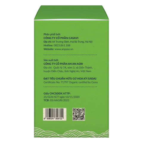 Mì Ăn Dặm ANPASO - Hộp 120g - Vị Cải Bó Xôi - Cho Bé Từ 6M +