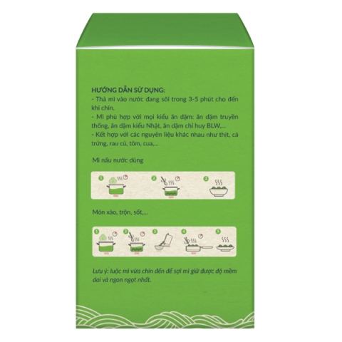 Mì Ăn Dặm ANPASO - Hộp 120g - Vị Mầm Lúa Mạch - Cho Bé Từ 6M+