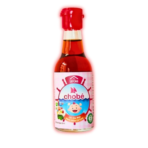 Nước Mắm LÊ GIA Giảm Mặn Cho Bé Ăn Dặm Chiết Xuất Cá Cơm Chai Nhỏ 60ml