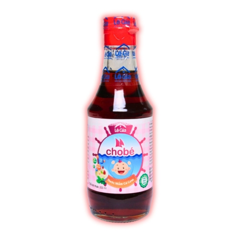 Nước Mắm LÊ GIA Giảm Mặn Cho Bé Ăn Dặm Chiết Xuất Cá Cơm Chai Lớn 200ml