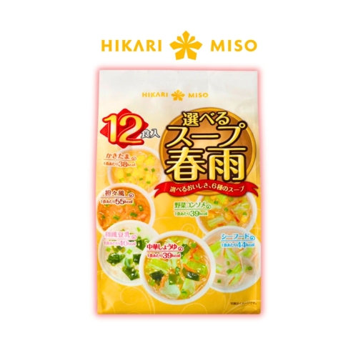 Miến Ăn Liền Lục Vị Nhật Bản Hikari Miso Cho Bé Từ 1 Tuổi ( 12 gói x 6 vị ) 