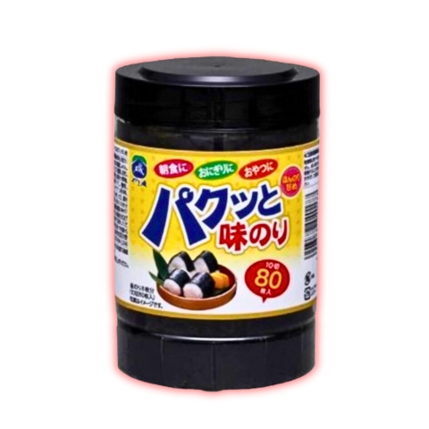 Rong Biển Sấy Khô Tẩm Vị Ăn Liền Pakutto Nori Nhật Bản Hộp 80 Miếng