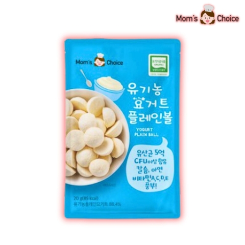 Sữa Chua Khô Sấy Lạnh Hữu Cơ MOM'S CHOICE Well & Good Hàn Quốc Vị Tự Nhiên Cho Bé Từ 7M+ Gói 20g