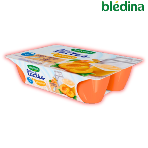 Sữa Chua Nguội BLEDINA Mini Lactés Pháp Vị Mơ Cho Bé Ăn Dặm Từ 6M+