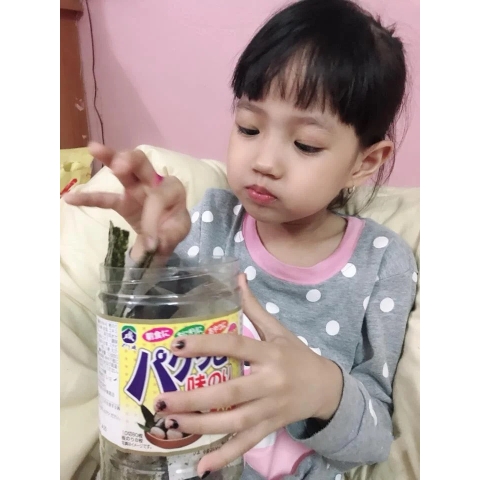 Rong Biển Sấy Khô Tẩm Vị Ăn Liền Pakutto Nori Nhật Bản Hộp 80 Miếng