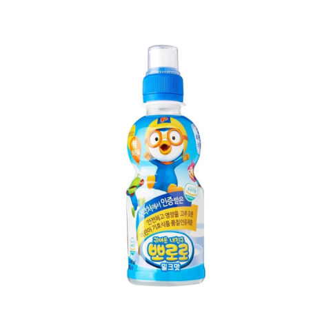 Nước uống Trái Cây PORORO Paldo Hàn Quốc Cho Bé Chai 235ml- Vị Sữa
