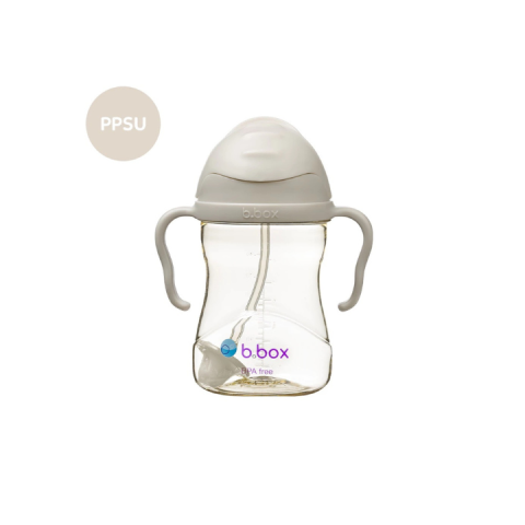 Bình Nước B.BOX 360 Độ PPSU - Latte Trà Sữa Có Van Chống Sặc Có Tay Cầm Cho Bé Tập Uống Nước - Thể Tích 240ml