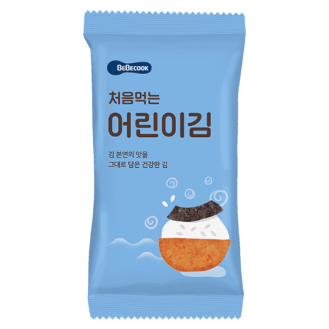 Rong Biển Miếng Tách Muối Hữu Cơ BEBECOOK Hàn Quốc - Không Gia Vị - Tách Lẻ- Cho Bé Từ 9M+