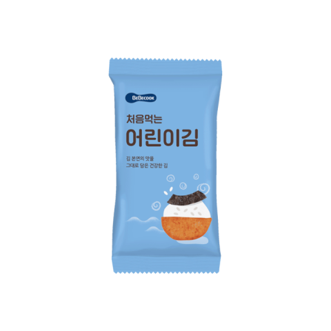 Rong Biển Miếng Tách Muối Hữu Cơ BEBECOOK Hàn Quốc - Không Gia Vị - Tách Lẻ- Cho Bé Từ 9M+