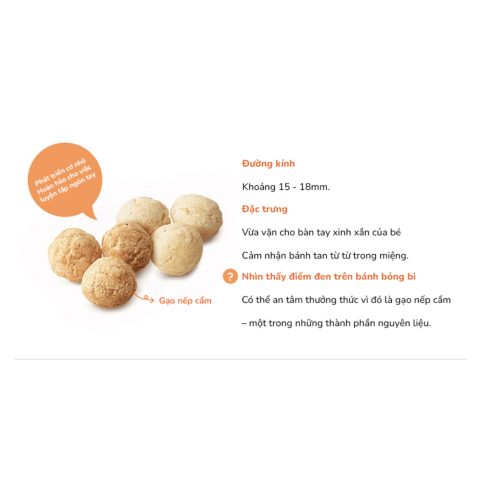 Bánh Bỏng Bi Tròn BEBECOOK Hàn Quốc Vị Bắp Phô Mai Cho Bé Ăn Dặm Từ 12M+ Gói 25g
