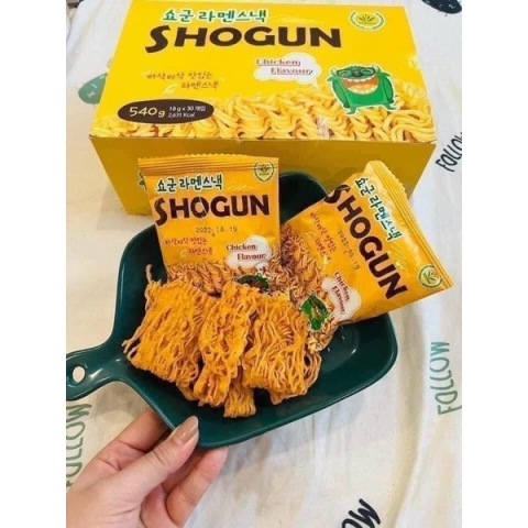 Snack Mì Tôm Trẻ Em Ăn Liền SHOGUN Hàn Quốc Vị Gà Phô Mai Cho bé Từ 1 Tuổi