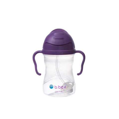 Bình Nước B.BOX 360 Độ Tím Có Van Chống Sặc Có Tay Cầm Cho Bé Tập Uống Nước - Thể Tích 240ml