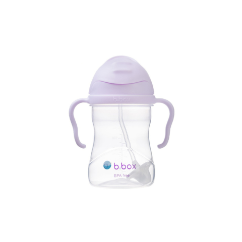 Bình Nước B.BOX 360 Độ Tím Pastel Có Van Chống Sặc Có Tay Cầm Cho Bé Tập Uống Nước - Thể Tích 240ml