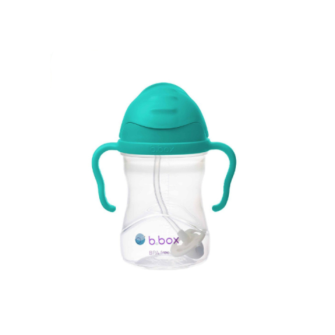 Bình Nước B.BOX 360 Độ Xanh Lam Có Van Chống Sặc Có Tay Cầm Cho Bé Tập Uống Nước - Thể Tích 240ml