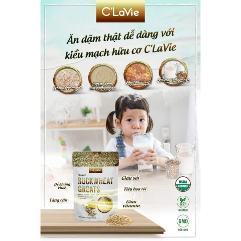 [Túi 200g] Đậu Hạt Dinh Dưỡng Hữu Cơ C'Lavie Cho Bé Ăn Dặm - Nấu Cháo - Làm Sữa Hạt  13 Phân Loại: Mè đen, mè vàng, Hạt Ý dĩ, Hạt Lanh Nâu, Hạt Lanh vàng, Đậu Lăng Đỏ, Hạt Kiều Mạch, Đậu Đỏ Kidney, Đậu đỏ Azuki, Hạt Kê, Hạt Bí, Đậu Xanh, Đậu Nành